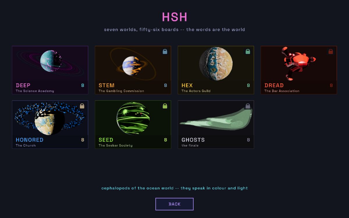 The seven worlds of the HSH campaign